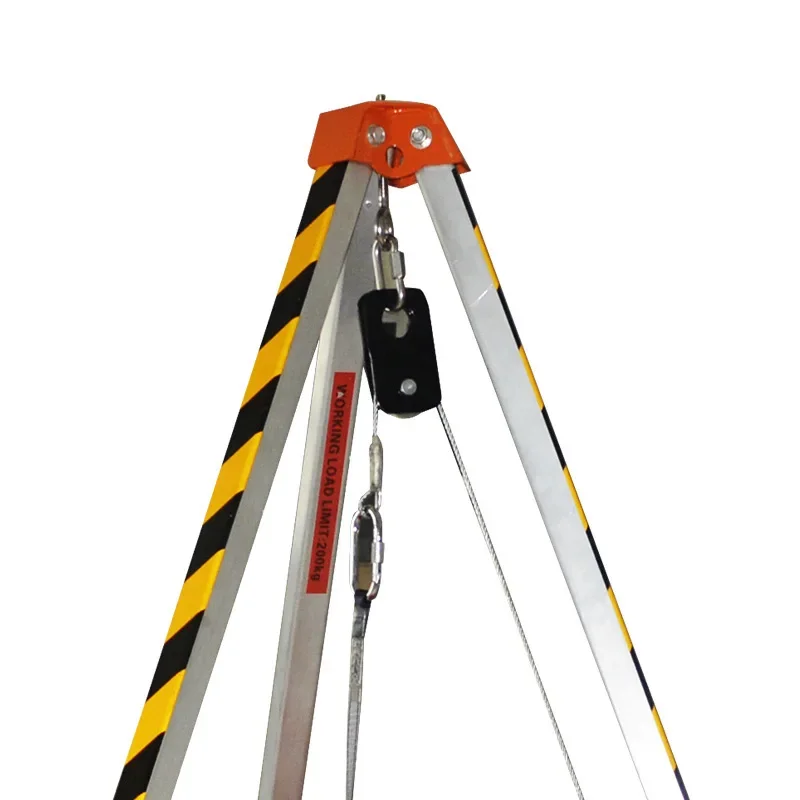 Frame Portable Work Limited Space Wellhead Exploration Aluminum Alloy Rescue Tripod