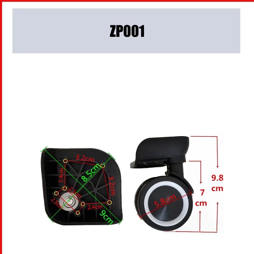 

Suitable ZP001 Trolley Case Wheel Pulley Sliding Universal Luggage Wheel Silent Smooth Wear-resistant Accessories Caster Wheels