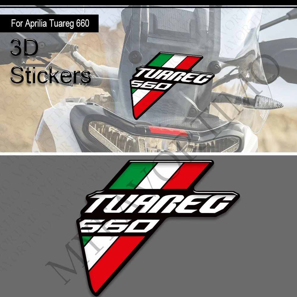 Motorcycle For Tuareg 660 RALLY Tank Pad Cap Grips Gas Fuel Kit Knee Stickers Decals Bike Protection Adventure 2022 - 2026