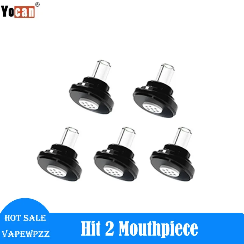 1-5 шт. оригинальный Yocan Hit 2, сменный магнитный мундштук, стеклянный капельный наконечник для Hit 2, испаритель для сухих трав