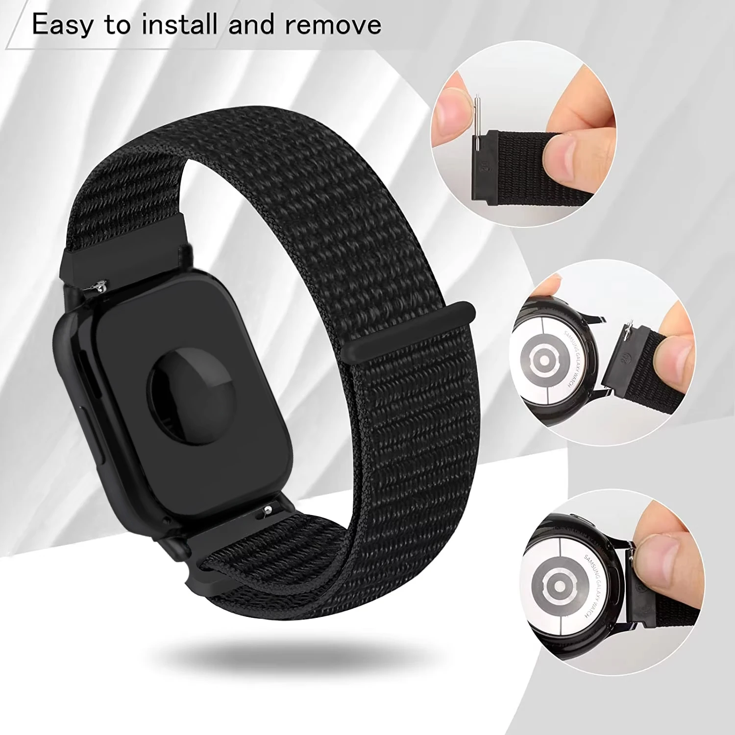 20mm 22mm Nylon Loop Strap for Redmi Watch 5 Active Breathable Replacement Wristband Redmi Wach 5 Lite Bracelet Belt Accessory