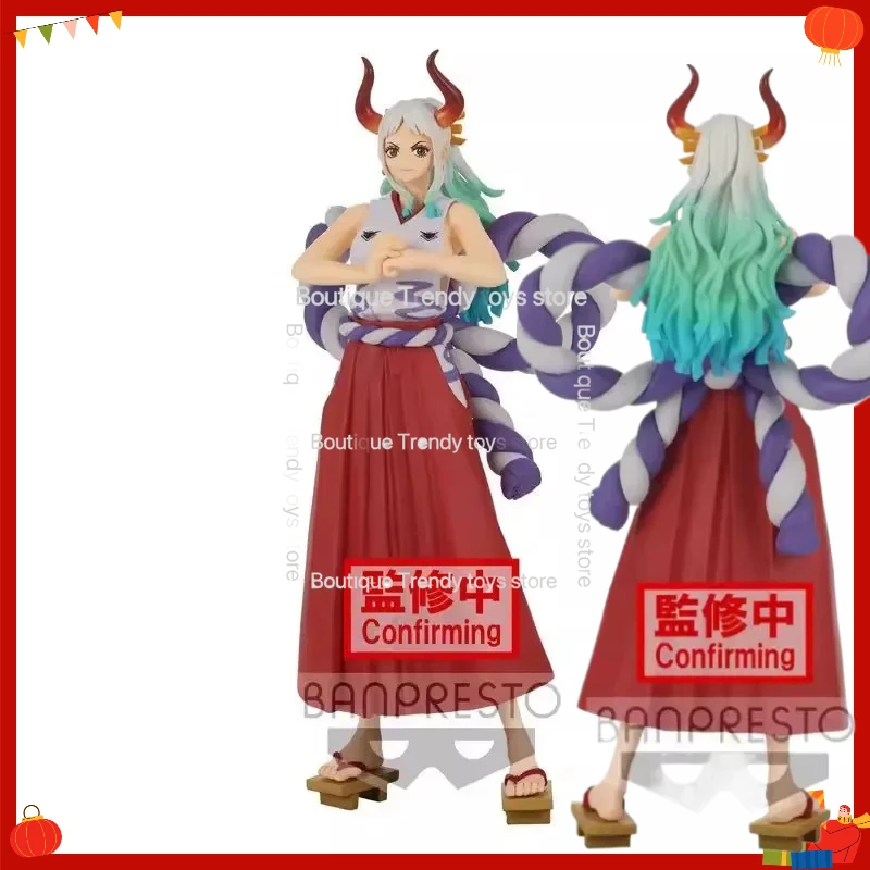 

Bandai Original Banpresto Anime One Piece Yamato Grandling Lady Wano Country DXF PVC Action Figure Collection Model Toy Gifts