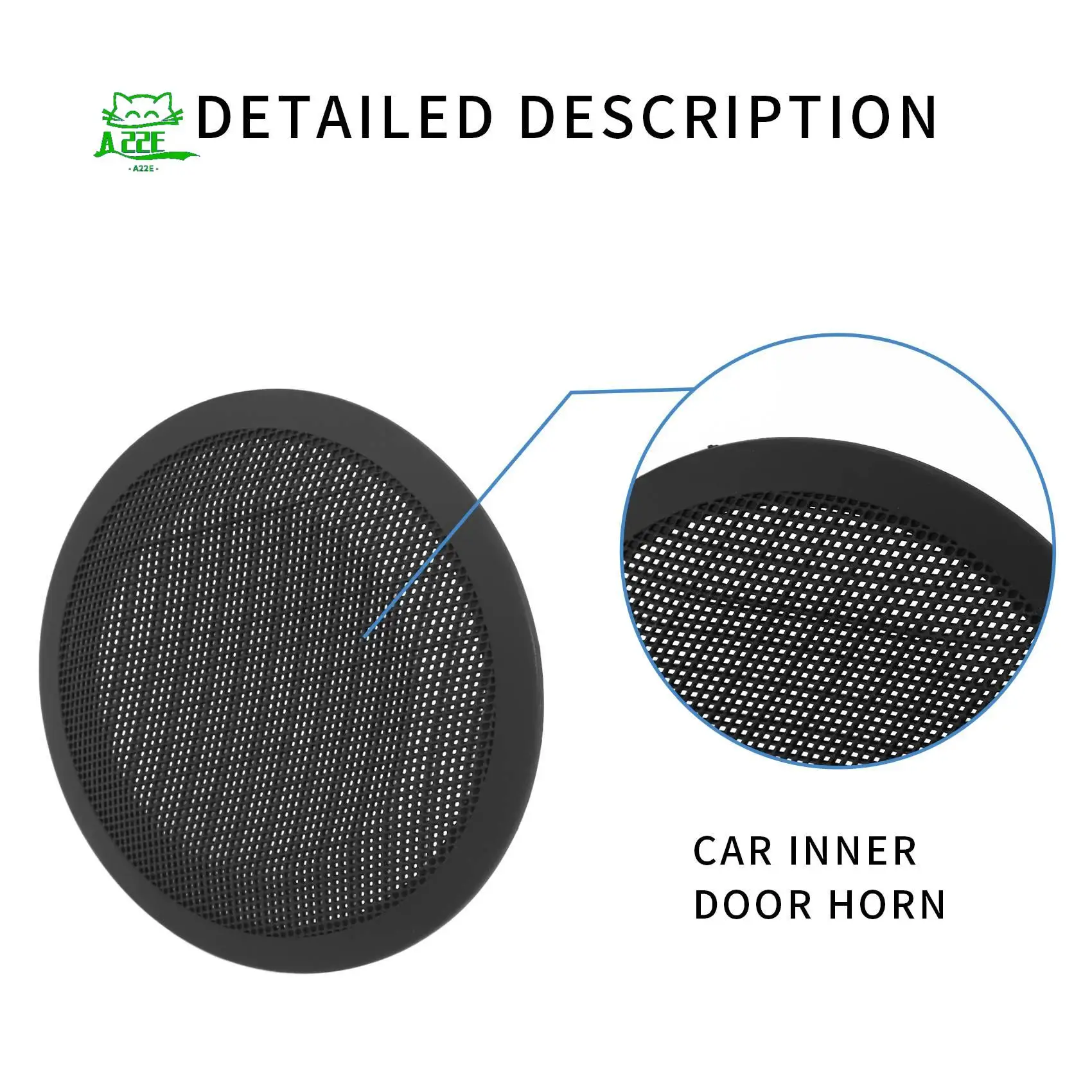 

A22E-Car Upgraded Interior Door Loud Speaker Tweeter Cover Trim For-BMW X1 E84 E90 E91 51417144559
