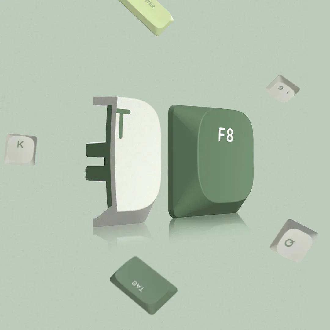 127 key set low axis height PBT material engraved mechanical keyboard keycap non transparent/transparent custom keycap