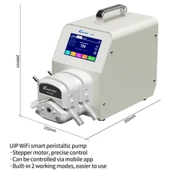 Kamoer 0.1~1520ml/min UIP Multi-channel Peristaltic Pump AC100V-240V High Flow Stepper Dosing Pump(Foot Switch, RS485) for Lab