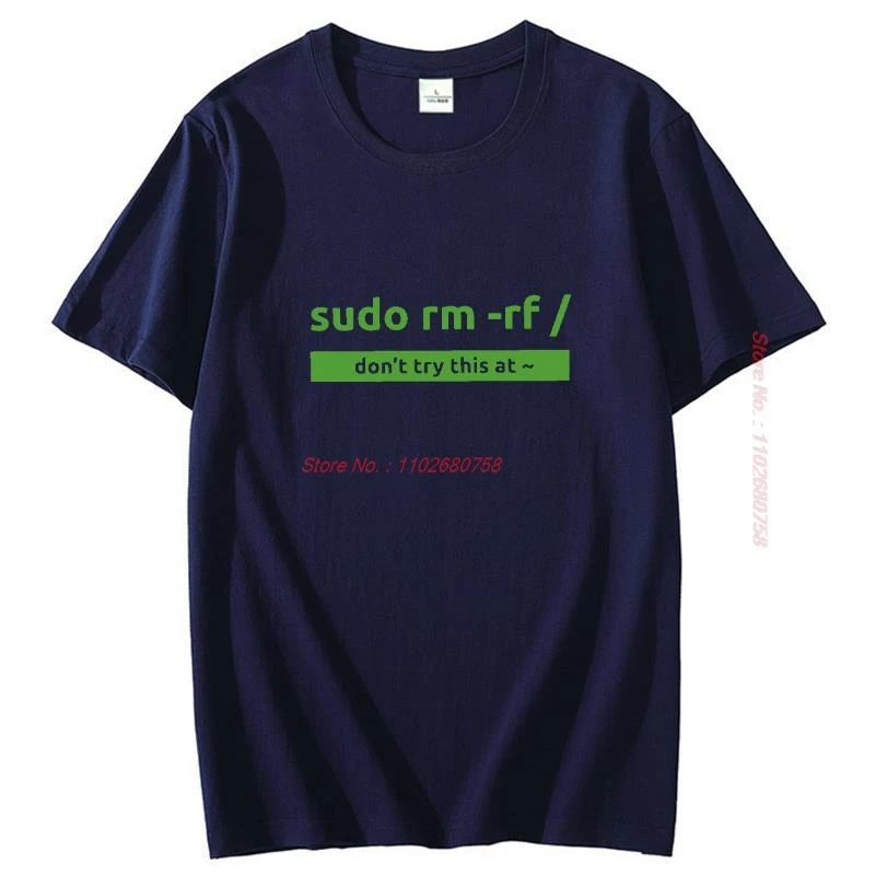 Sudo Programming Command T Shirt For Men Linux Operating System Summer Fashion Cotton Short Sleeve T-Shirts Men\'s clothing