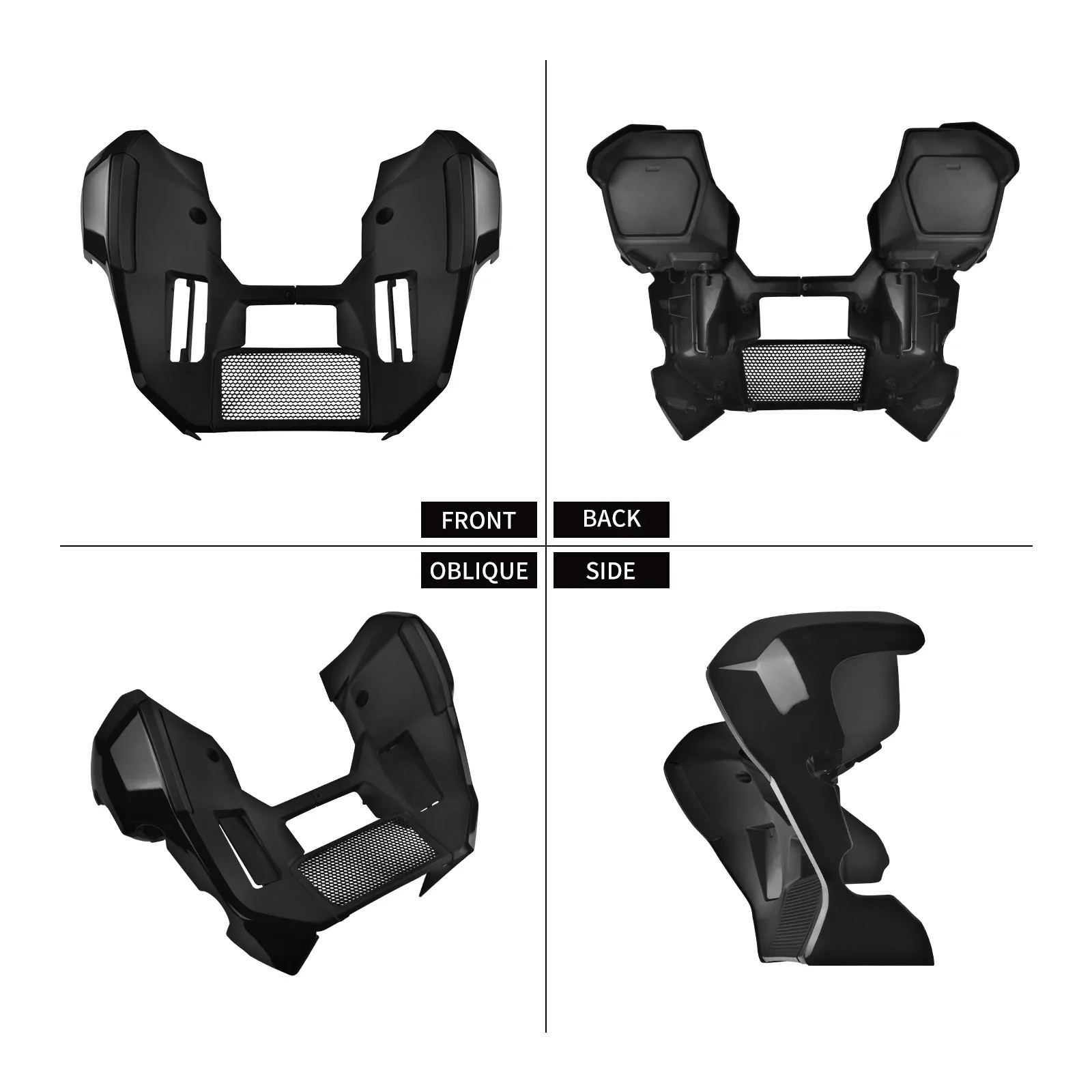 Motorcycle Chin Spoiler Extended Front Fairing Lower Cover Kit For Harley Touring CVO FLHXSE FLTRXSE 2023-Up FLHX FLTRX 2024-Up
