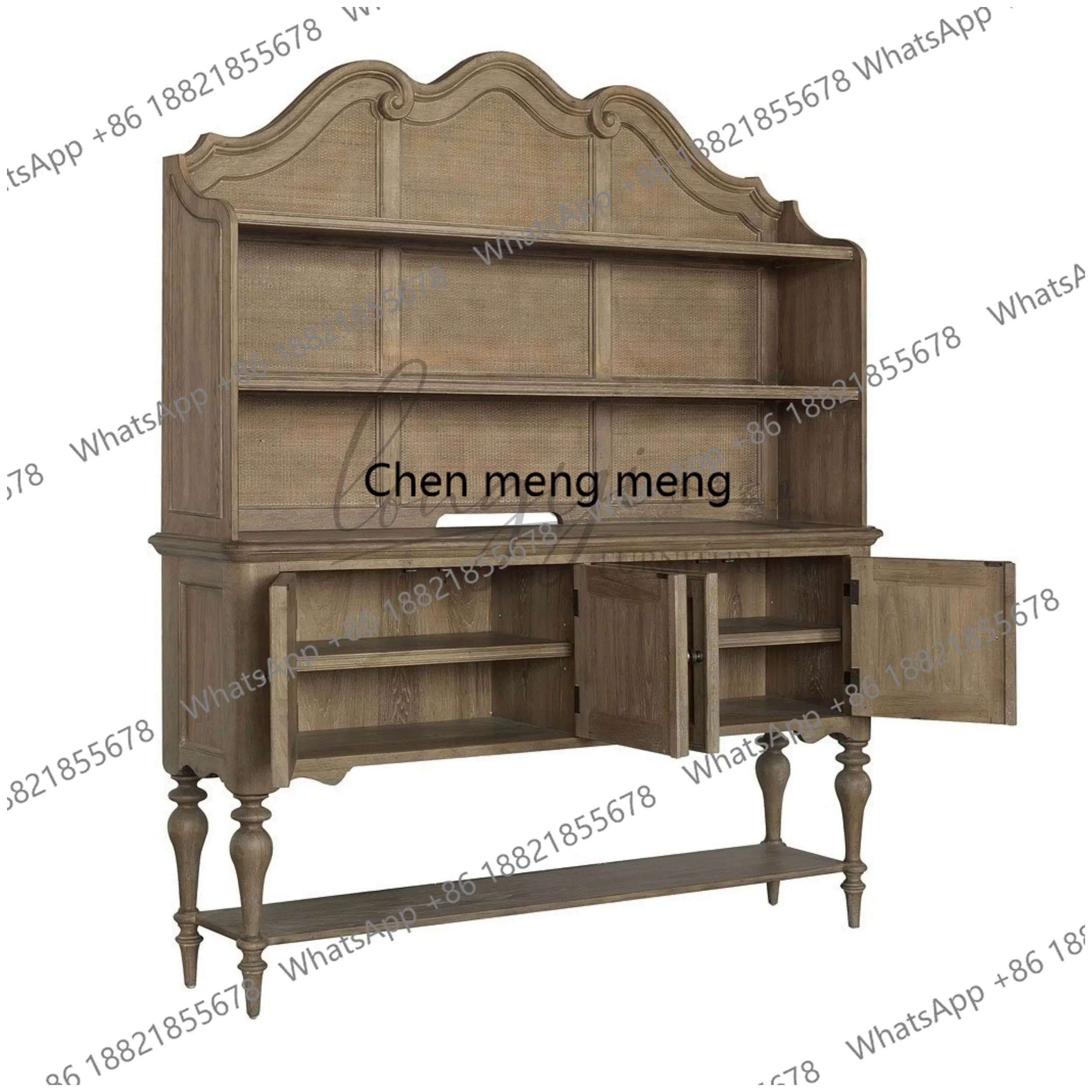 American style vintage living room cabinets Modern luxury design elegant Display cabinet high-end armarios para salón furniture
