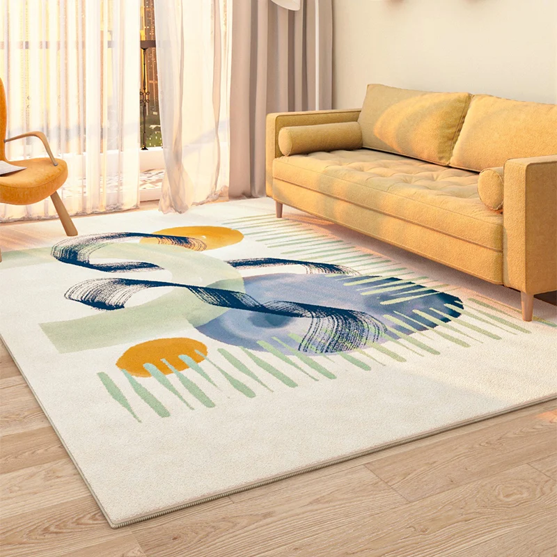 VIKAMA Nordic Ins Carpet Bedroom And Bedside Dirt-Resistant Foot Mat Living Room Sofa Anti-Slip Floor Mat Home Decoration