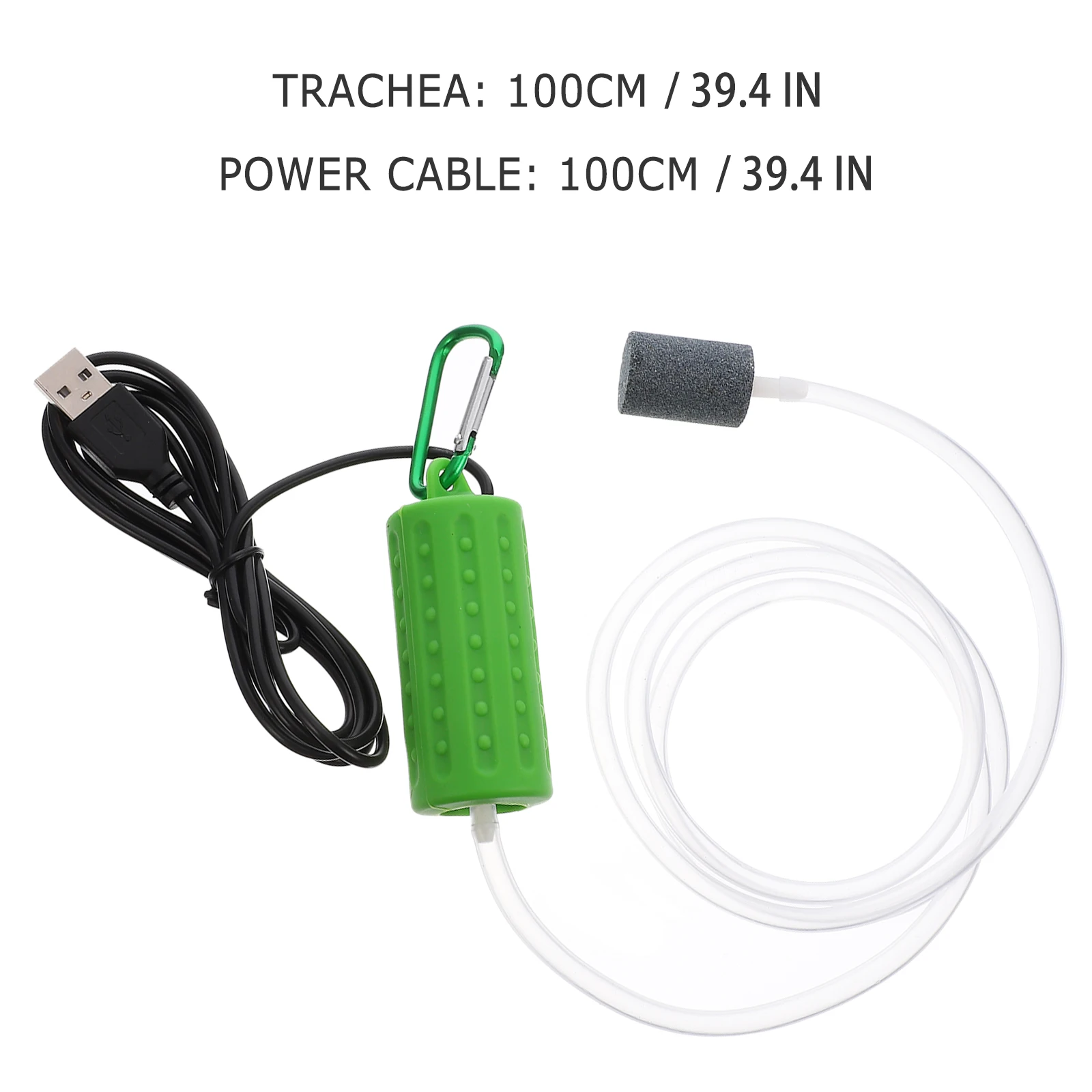 

Portable Oxygen Pump Small Aquarium Air Mini for Heater Fish Tank Aerator Silica Gel Low Noise