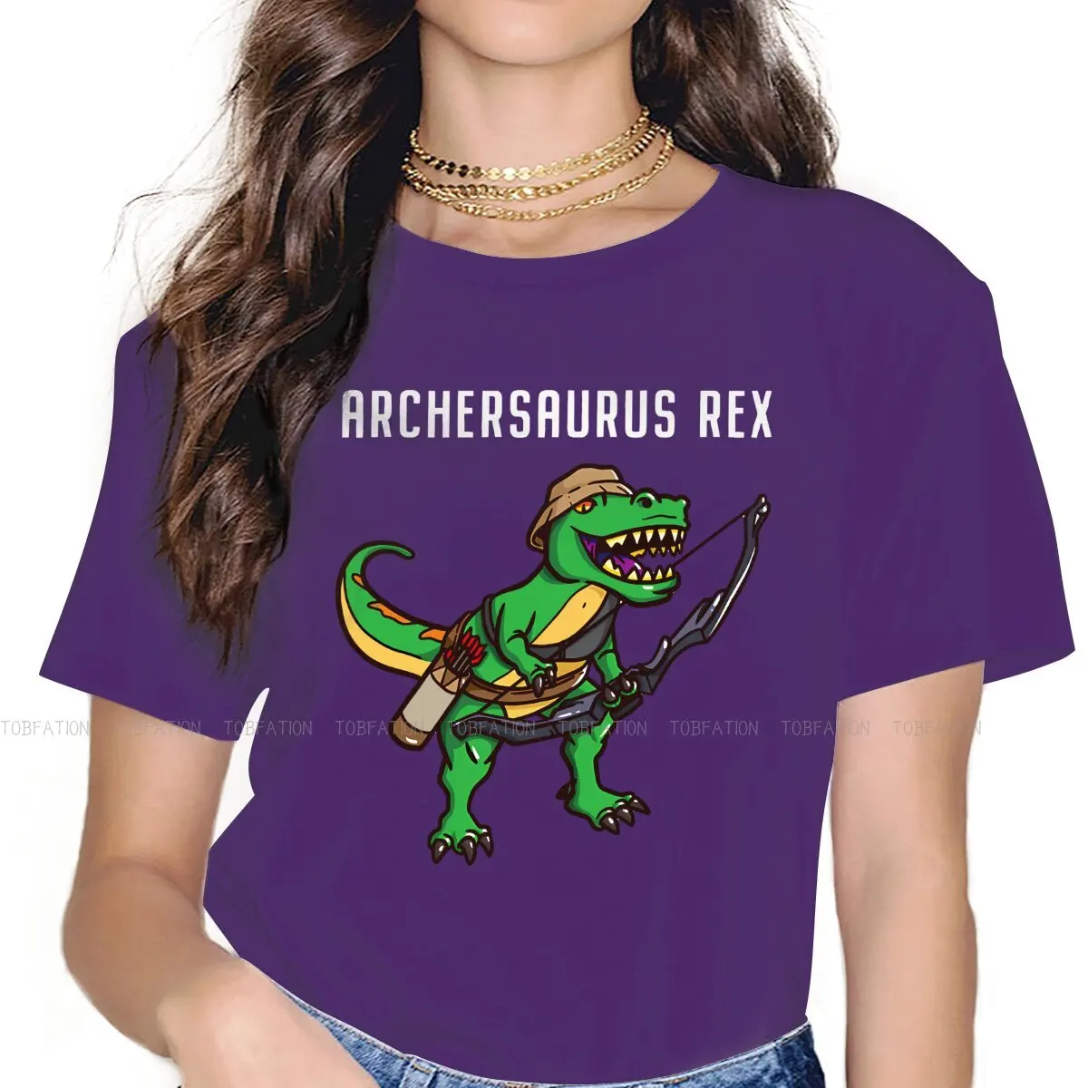 

Archersaurus Rex Archery лук Охота Специальная футболка для девочек стрельба из лука Спорт 5XL одежда футболка вещи