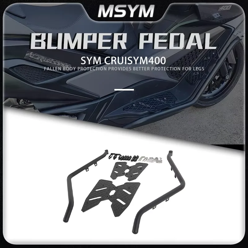 

Motorcycle Bumper High Motorcycle Engine Guard Crash Bar Frame Bumper Fairing Protector Bars For SYM CRUISYM400 Cruisym400