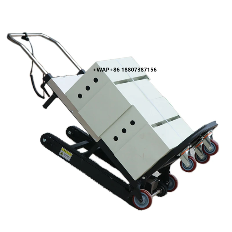 

CE Certified 200kg Load Electric Crawler Type Climbing Machine for Moving Goods Fully Automatic up and Down Stairs Climbers