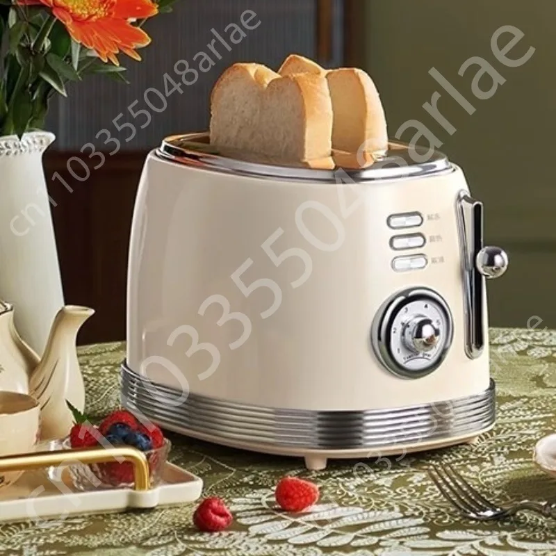 Stainless Steel Bread Maker Electric Toaster Sandwich Toast Oven Grill 2 Slices Slot Automatic Breakfast Baking Machine