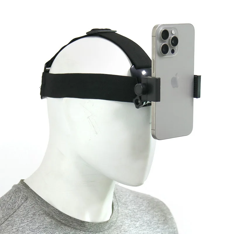 Suporte de Telefone para Cabeça para Perspectiva em Primeira Pessoa, Unboxing e Transmissão ao Vivo com Câmera