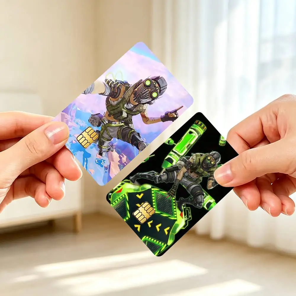 A-Apex Legends Octane Game Credit Card HD Stickers Game Card Decal Small Chip Waterproof Sticker Gift