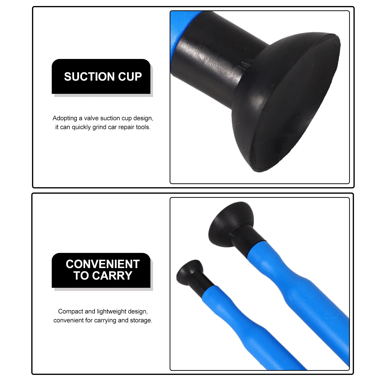 

2pcs Valve Lapping Tool Suction Cup For Automotive Repair Engine Valve Grinding Stick Compact Car Repair Tool Parts