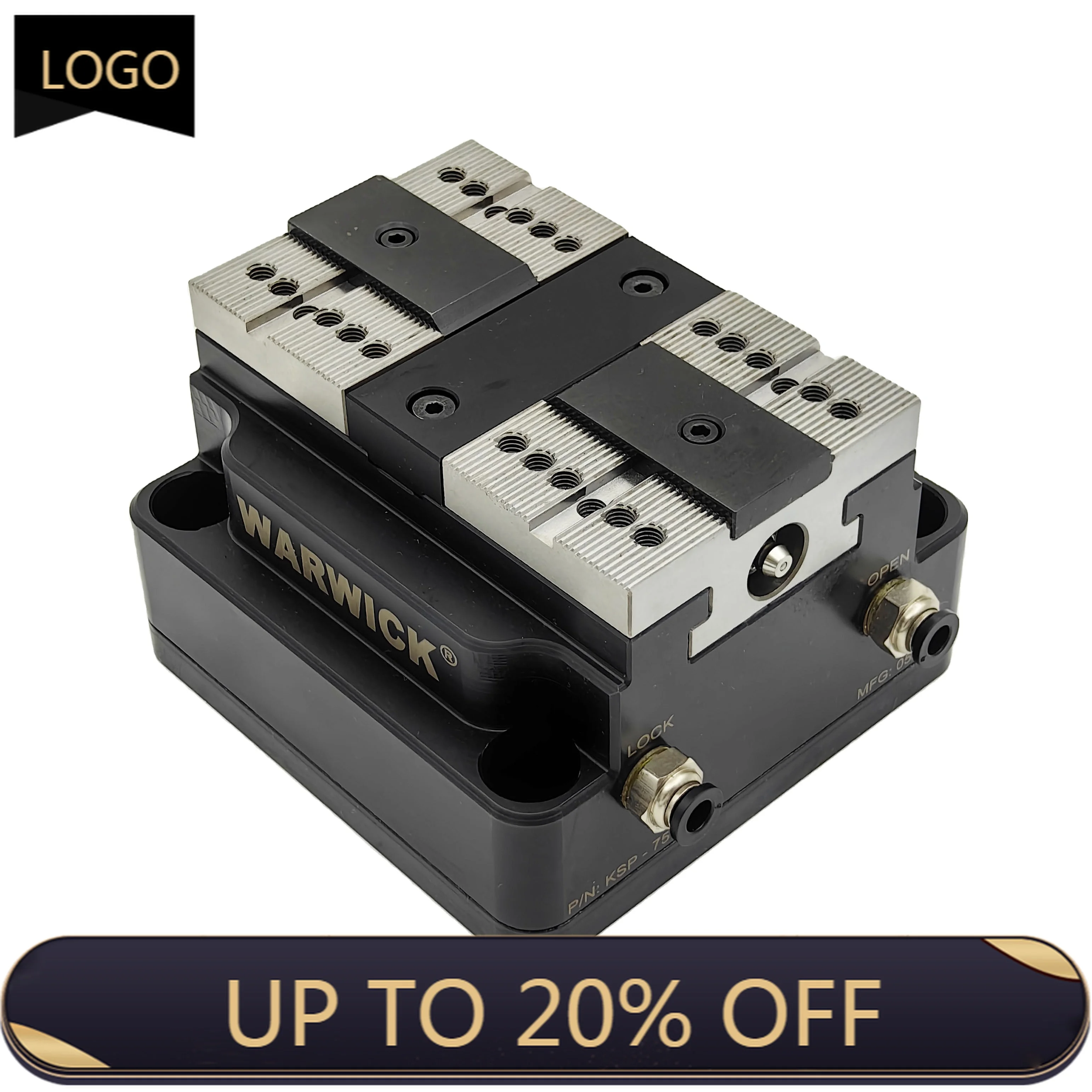 

WARWICK KSP2-100 Precision Pneumatic air Vise 100mm Quick Clamp Self Centering Vise Workholding