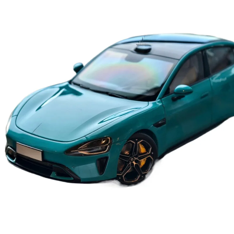 Edizione modello di auto in lega 1: 24 Su-7, blu del Golfo, modello di auto viola al tramonto, ornamento della collezione avanzata