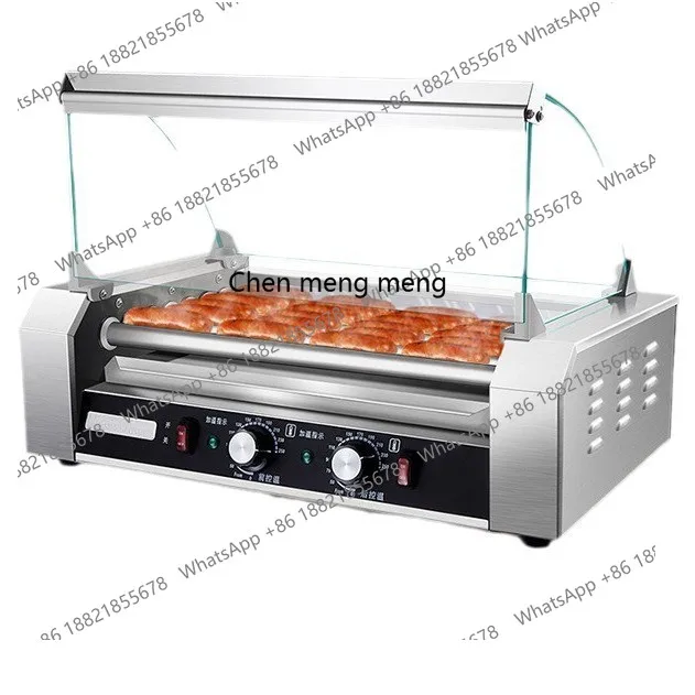 

Commercial Sausage Grill 7 Tube 9 Tube Hot Dog Machine Snack Convenience Store Desktop Grill Ham Machine