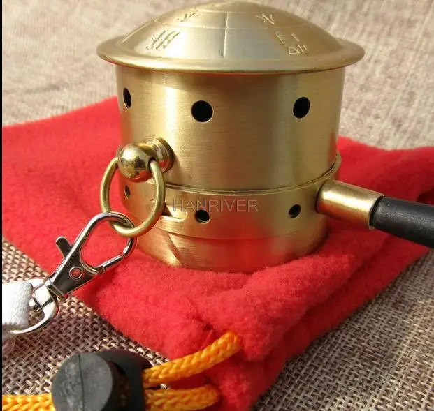 Pure copper dragon tank moxibustion moxibustion tool box temperature moxibustion with moxa cans Special article ai ai tower fire