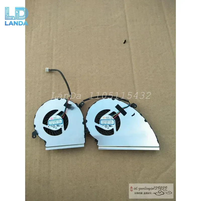Fan for MSI GE62 GE72 GE62VR GE72VR GE62MVR