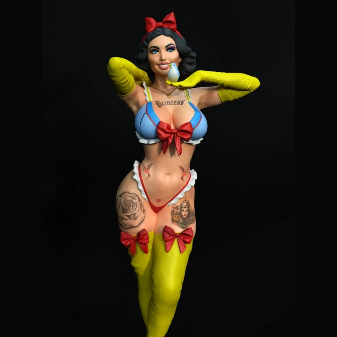 

1/24 Scale Resin Figure Smiling Princess Nsfw Two versions Model Kit Unassembled and Unpainted 3D printing DIY toy 1023