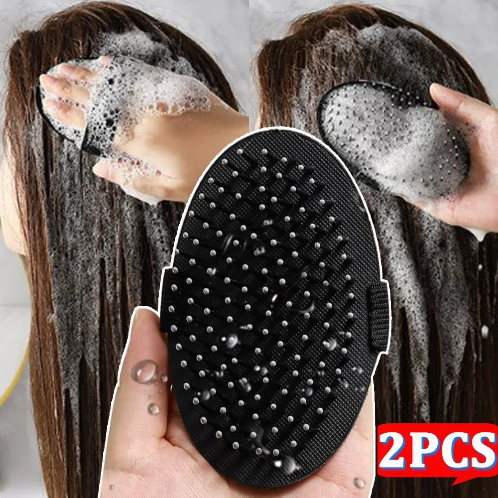 Gentle Head Massage Comb Strap-on Shampoo Bath Massage Air Cushion Combs Reduce Hair Loss Shower Brushes Portable Styling Tools