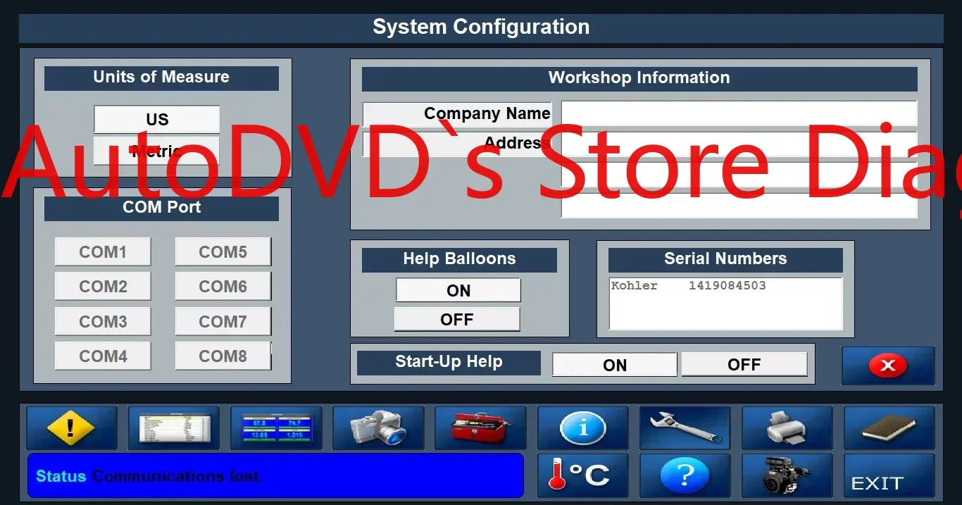 

ДИАГНОСТНАЯ СИСТЕМА AutoDVD KOHLER EFI 2.11.0013+Ключевой