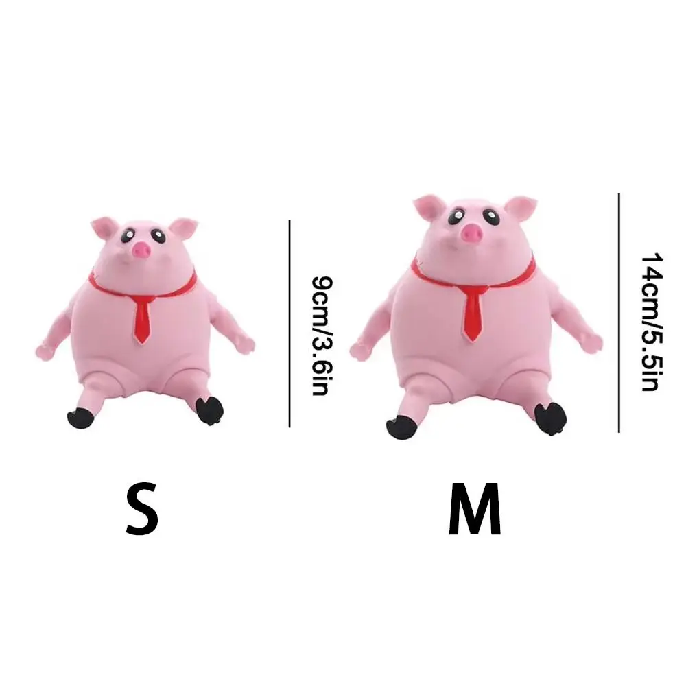Cartoon Squeeze Rosa Schweine Antistress Spielzeug Elastische Verdickte Squeeze Tier Puppen Piggy Puppe Stress Relief Spielzeug Kinder Geschenke
