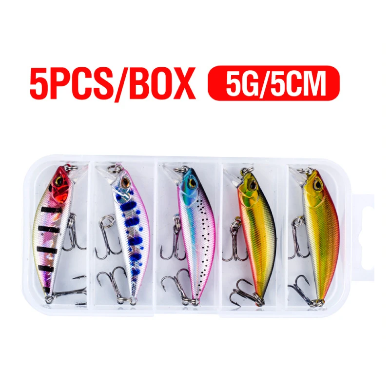 5-iscas-artificiais-minnow-de-longo-alcance-5g-5cm-versao-em-caixa-minnow-de-afundamento-rapido