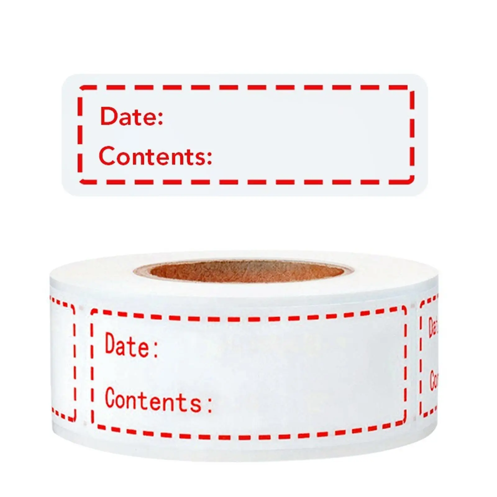 500Pcs-1*2In/2.5*5.1Cm Universal Item Date Marker Label Stickers, Red, Writable by Hand, Item Date Marker Stickers, Item Usage Date Label Stickers, Food Date Marker Stickers, Waterproof, Tear-Resistant, Easy to Remove