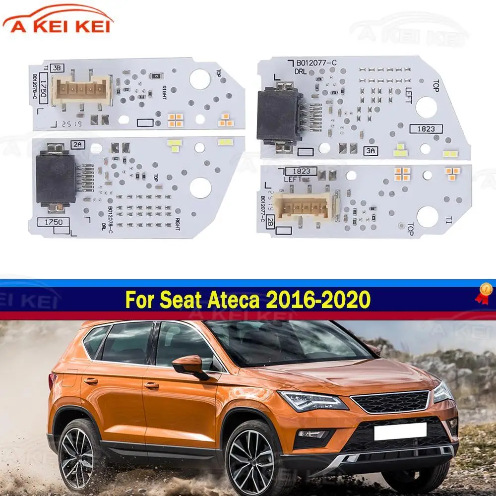 Pour Seat Ateca 2016-2020 575941476 575941475 Circuit imprimé de guide de lumière de phare de voiture, carte de circuit de micro-puce de source lumineuse