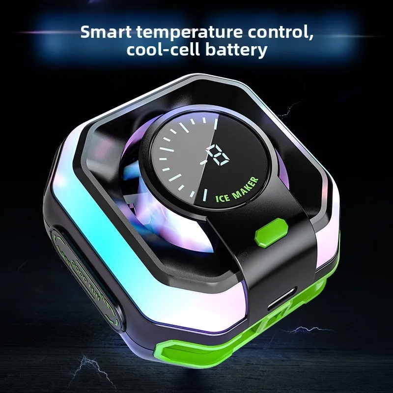 New Mobile Phone Cooler JS85 Semiconductor Cooling Freeze Radiator Device Magnetic Suction Wireless Mute with Built-in Battery