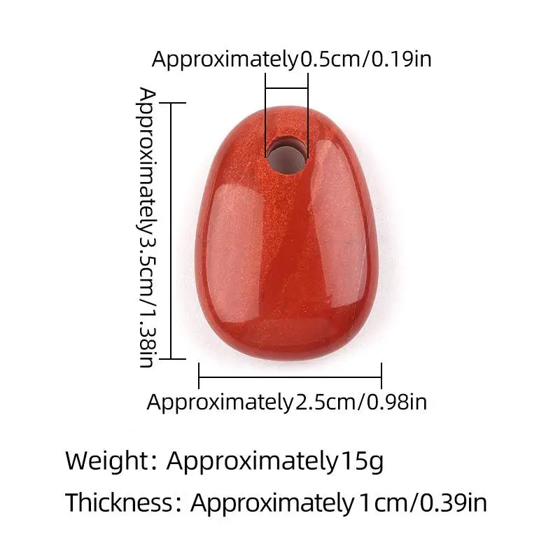 Trapezförmiger Anhänger 25x35mm Naturstein-Charm Damen/Herren Schmuckherstellung DIY Halskette Ohrringe Zubehör – Detail 1