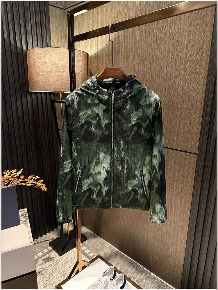 

Men's adient Til Jaet Outdoor Versatile Hooded Jaet High End Autumn Faion Urban Sle Breathable Polyester/Nylon C...