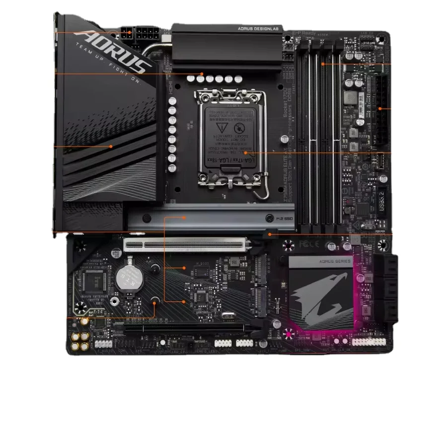 Z790M AORUS ELITE AX motherboard DDR5 supports CPU 139001370013600KF LGA 1700