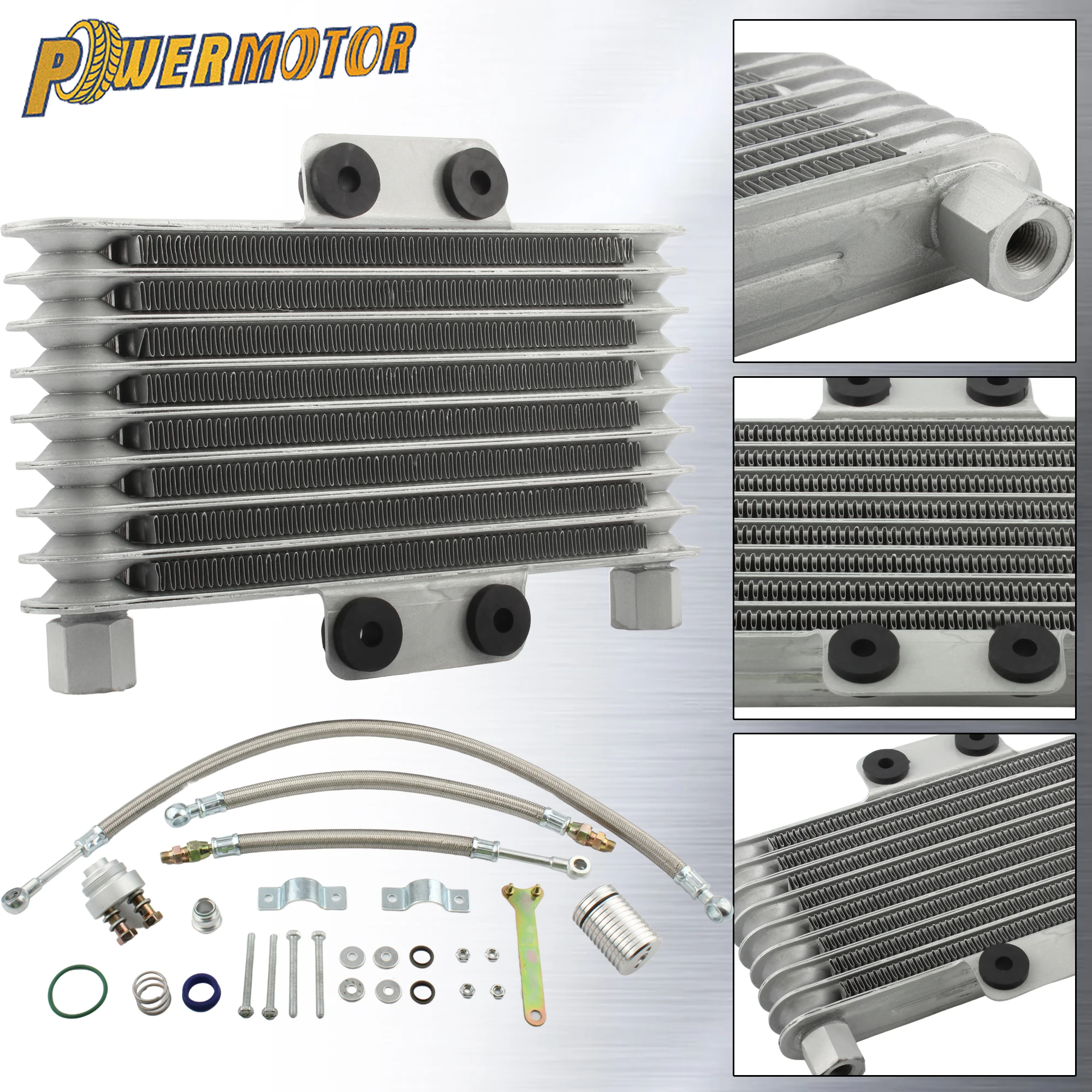 

for Honda CB CG Oil Cooler Oil Radiator Kit for Yamaha Kawasaki ATV UTV DirtBike Motocross Off Road Racing Universal Accessories