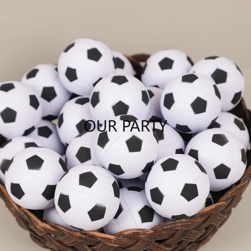 8Pcs Sports Football Theme 4CM Jumping Bouncy Balls Toys for Kids Boys Soccer Birthday Party Favors Baby Shower Pinata Fillers