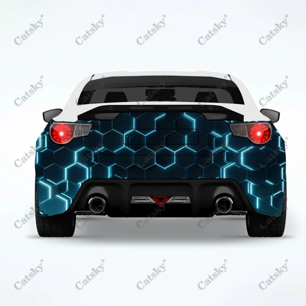 

hexagonal honeycomb pattern Car stickers truck rear tail modification painting suitable for truck pain car packaging decals