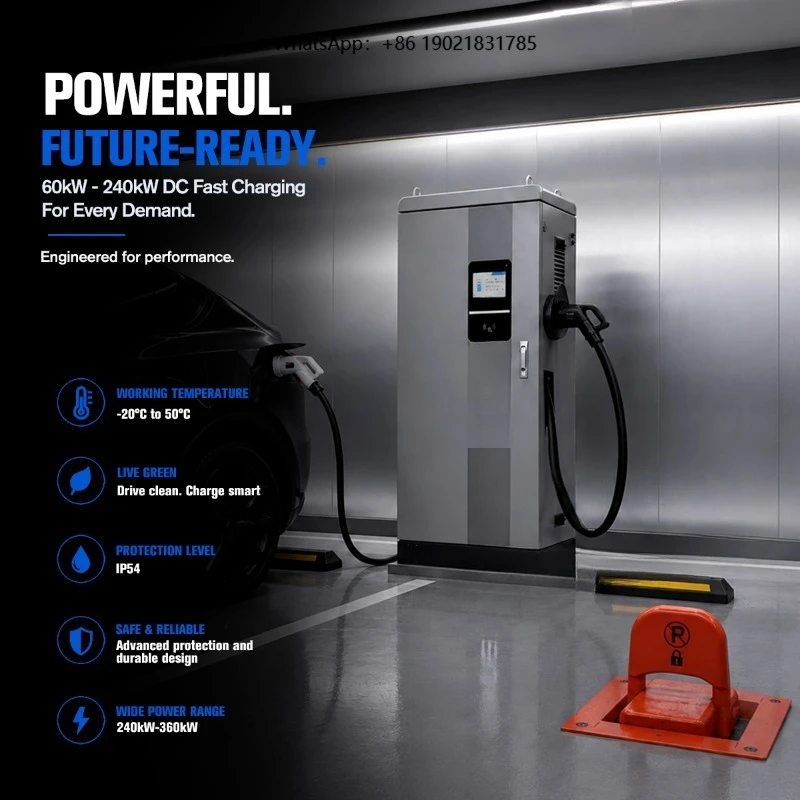 Nancome 480kW ultra-fast EV charging station with dual CCS2 OCPP charging ports for electric trucks and fleet camps