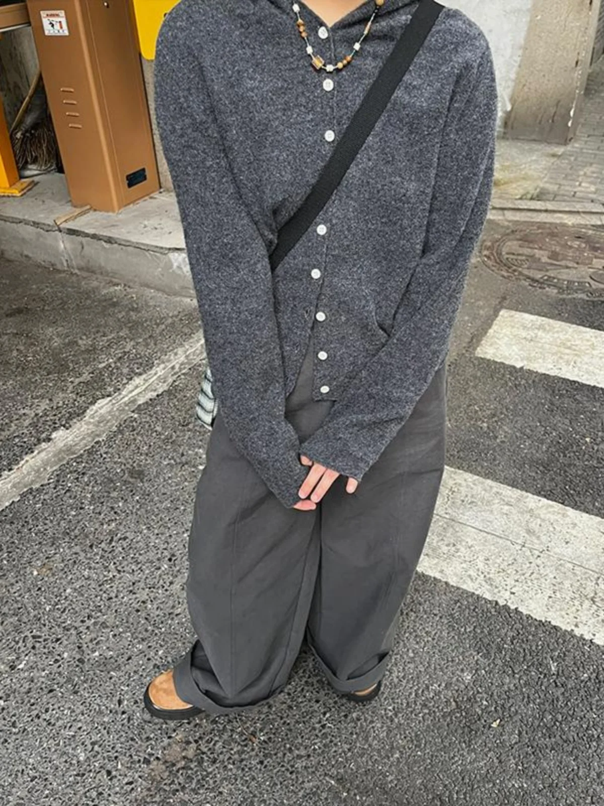 

e Knitted Hat Long Sve Woolen Sweater Comfortable Commute Sle Faionable Casual Classic Color Pattern