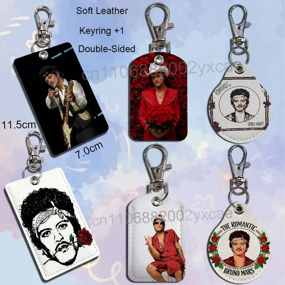The Romantic Bruno Mars Card Holder With Keychain Executive Protection For Bank Credit Subway Bus Case