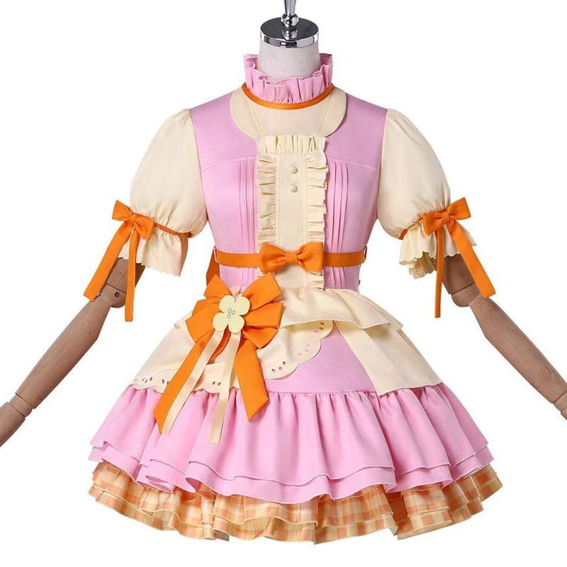 ANIMECC IN STOCK Anya Forger Cosplay Costume Wig Anime Anya Pink Lolita Dresses Roleplay Outfit for Halloween Carnival Comic Con view 2