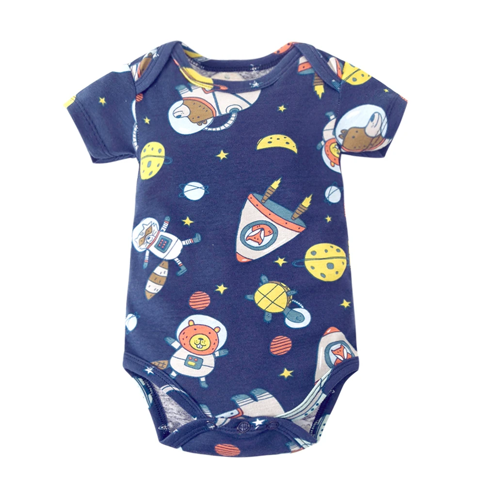 Baby Romper Newborn Baby Boys Girls Clothes Print Infant Baby Jumpsuit Cute Casual Baby Bodysuit