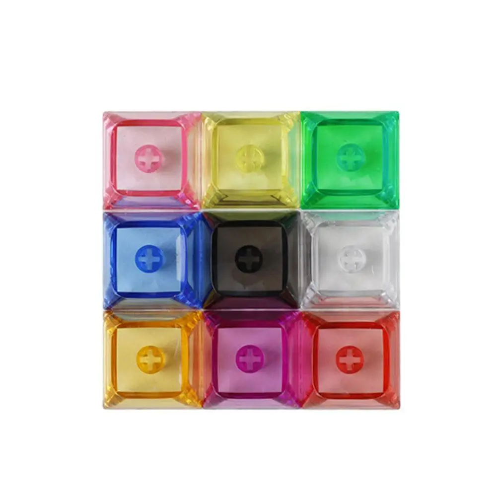 1PC Transparent PC Keycaps XDA Height 1U 1X Mechanical keyboard Keycaps Blank Backlit Keycaps For Cherry