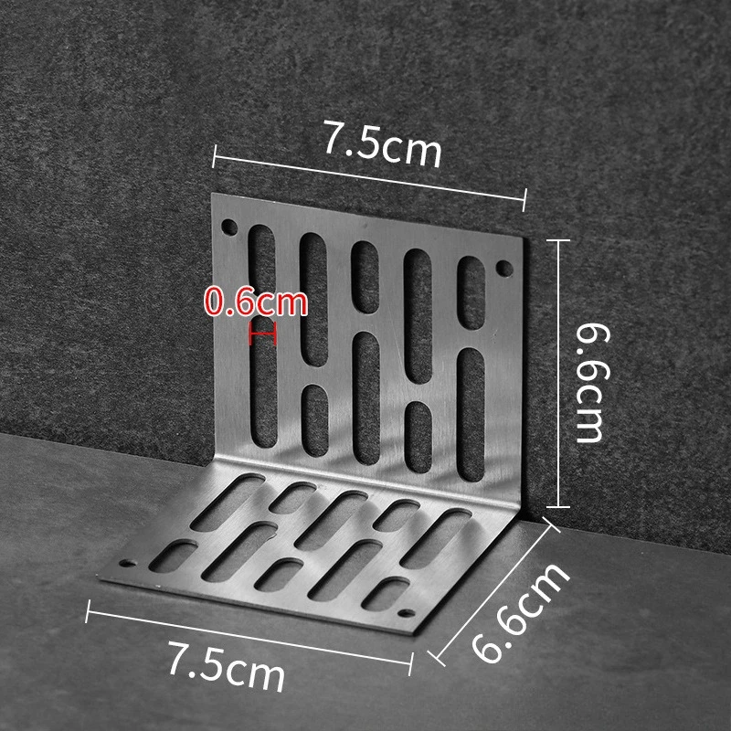 Side Drainage Sewer Filter Screen Anti Blocking Stainless Steel Mesh L-shaped Floor Drain Cover Plate Filter Plate