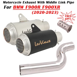 Motorradabgase, modifiziertes stilles, mittleres Bindungsrohr, Gleit für BMW F900R F900XR F900 R XR 2020 2021 2022 2023 6 Hauptverkäufe Flucht aus XR 200 - №5