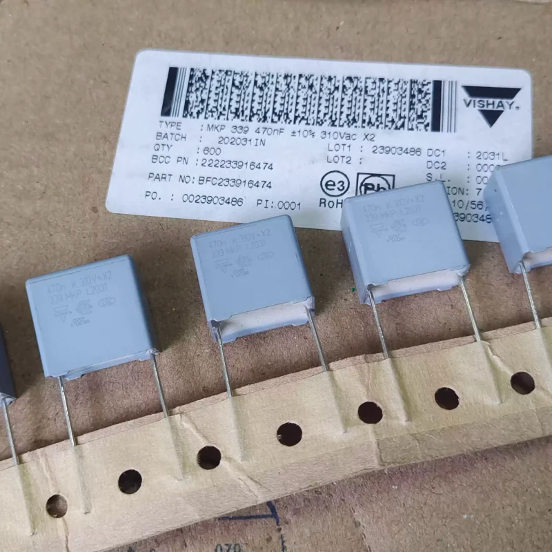 10-100pcs imported VISHAY MKP339 0.47uf 310v 470nf 474k non-polar film capacitor p15
