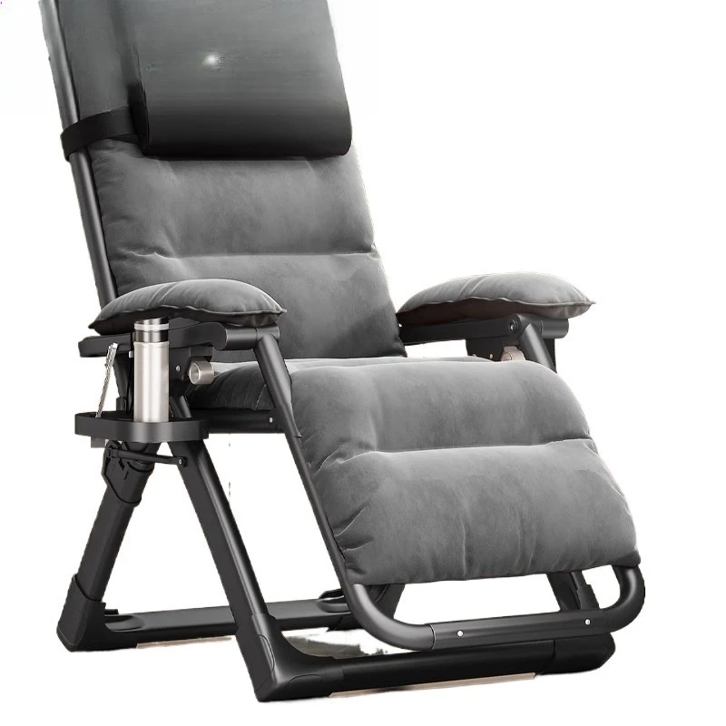 

Deckchair folding middle lunch break for the elderly, lying and sitting dual-purpose balcony, home leisure nap folding chair